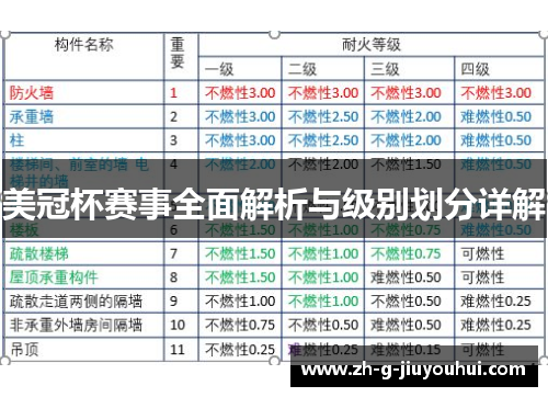 美冠杯赛事全面解析与级别划分详解